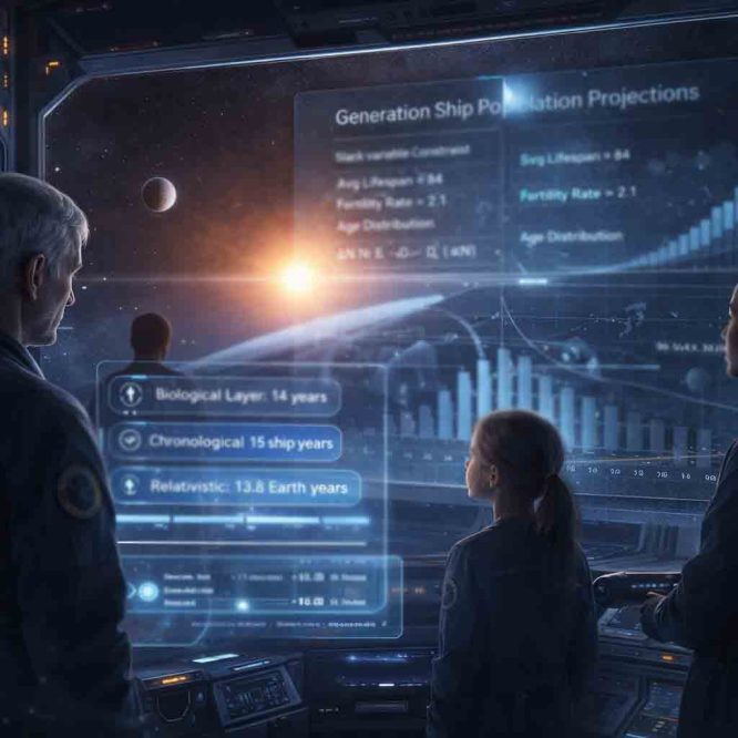 Generation Ships and the Mathematics of Aging Across Centuries